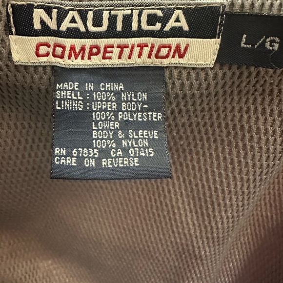 90s Nautica Competition Nautex Water Sport Performance Hooded Full Zip Jacket L - Picture 10 of 10